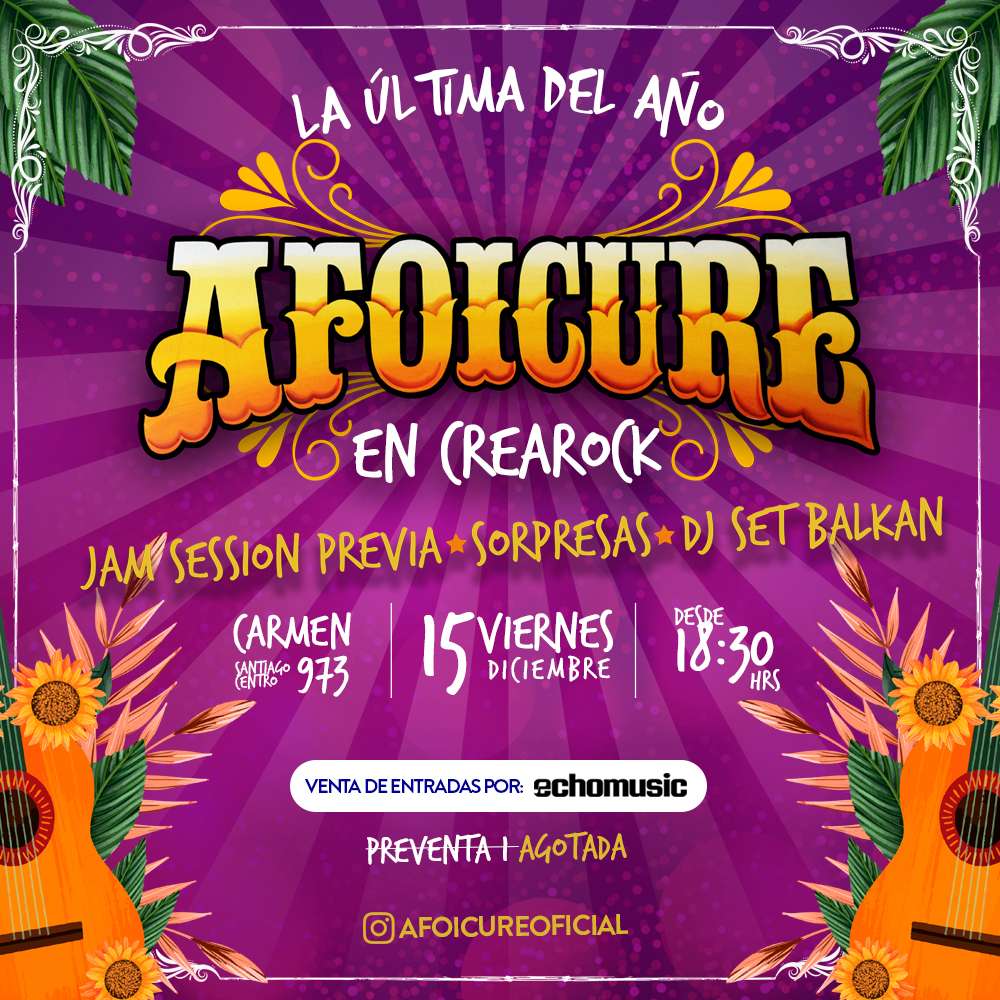 evento AFOICURÉ EN VIVO